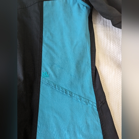 Karl Lagerfeld Long Sleeve Shirt Turquoise Black Made Italy Size 48 Slim Fit. - Picture 8 of 10